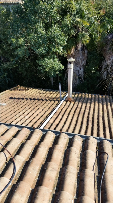 Toiture après traitement de charpente par détuilage à Fourzins en Haute-Garonne
